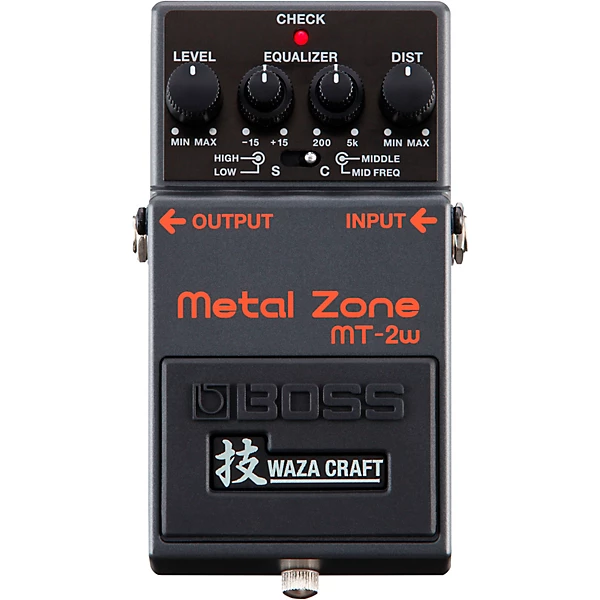 ギター BOSS L ZONE WAZA Pedal de Guitarra BOSS MT-2W Metal Zone Waza Craft Distortion