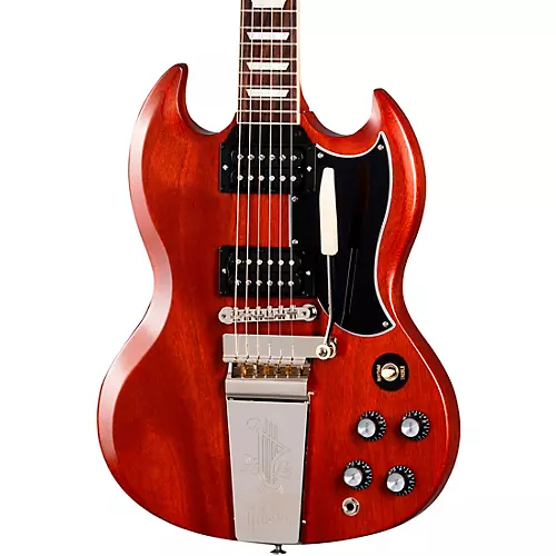 Guitarra Eléctrica Gibson SG Standard '61 Faded Maestro Vibrola Vintage Cherry 1