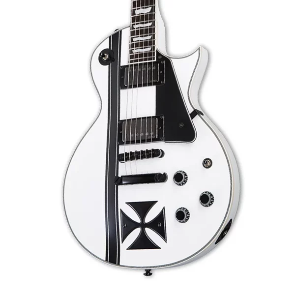 Guitarra Eléctrica ESP LTD James Hetfield Signature Iron Cross Snow White 1