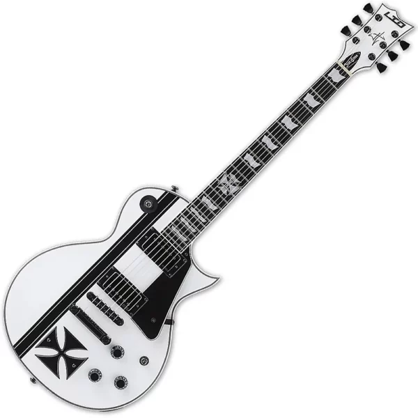 Guitarra Eléctrica ESP LTD James Hetfield Signature Iron Cross Snow White 2