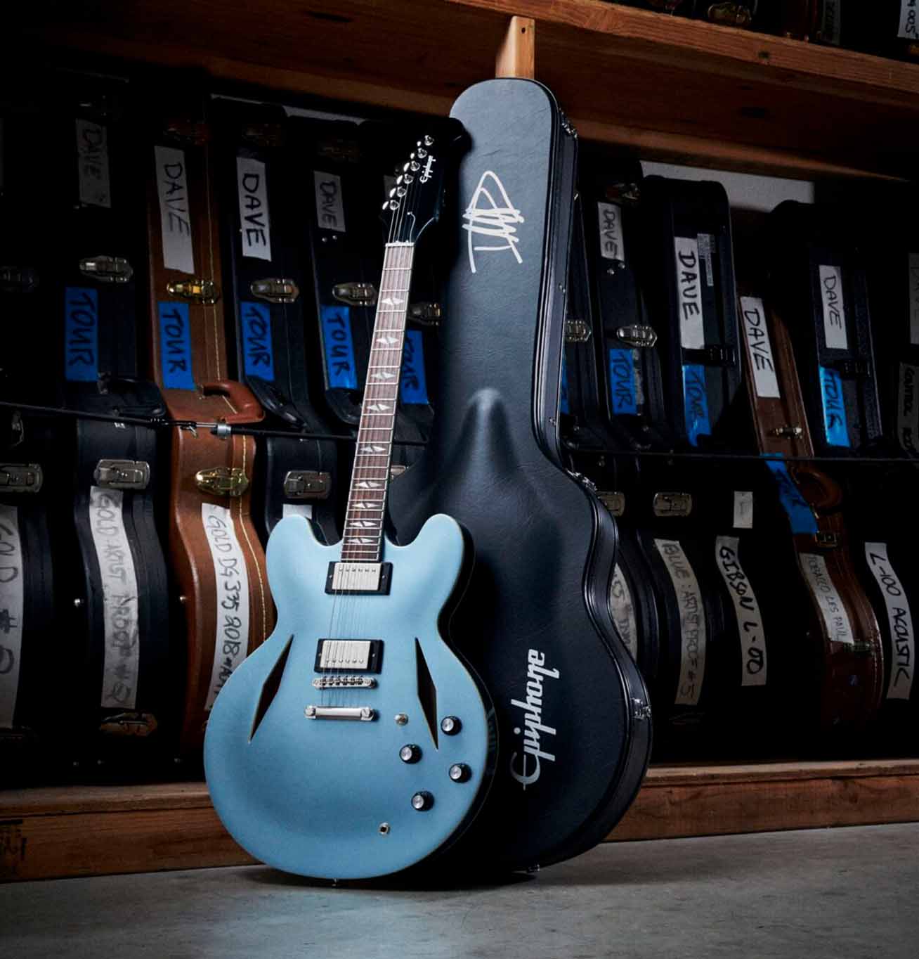 Guitarra Eléctrica Epiphone Dave Grohl DG-335 Semi-Hollow Pelham