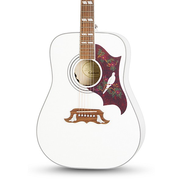 Guitarra Electroacústica Epiphone Dove PRO limited edition Alpine white
